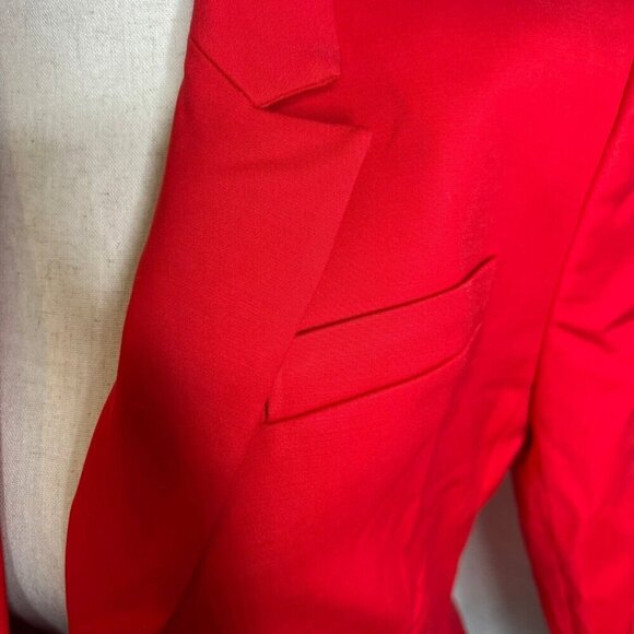 J.Crew $268 Womens Petite Helena blazer in city twill Red Size P2 BX783 - Picture 5 of 12